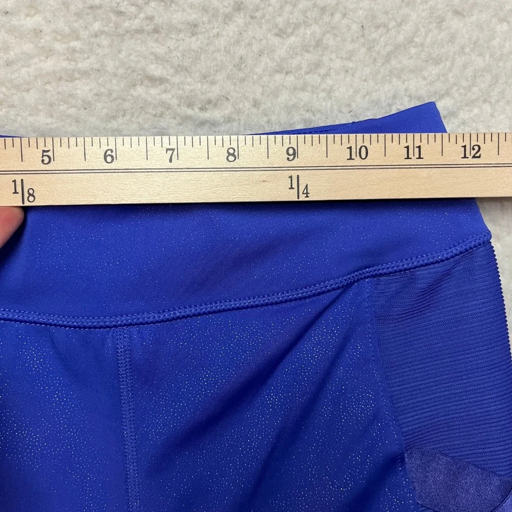 Avia Leggings Girls XL Blue Sparkle Ribbed Mesh VA31100013493D Activewear
